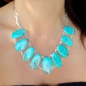 Stunning Genuine Tibetan Turquoise Necklace